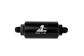 Aeromotive In-Line Filter - AN-08 size Male - 10 Micron Microglass Element - Bright-Dip Black - Mo-Moto