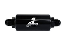 Load image into Gallery viewer, Aeromotive In-Line Filter - (AN-10) 100 Micron Stainless Steel Element Black Anodize Finish - Mo-Moto