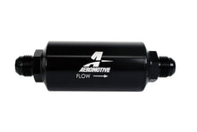 Load image into Gallery viewer, Aeromotive In-Line Filter - (AN-10) 100 Micron Stainless Steel Element Black Anodize Finish - Mo-Moto
