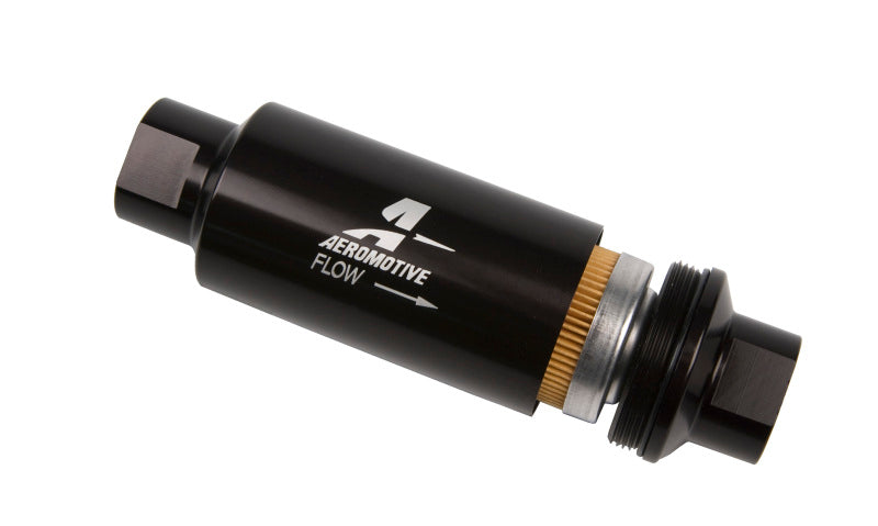 Aeromotive In-Line Filter - AN-10 - Black - 10 Micron - Mo-Moto