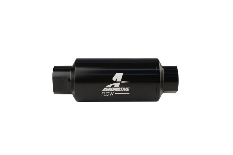 Aeromotive In-Line Filter - AN-10 - Black - 10 Micron - Mo-Moto
