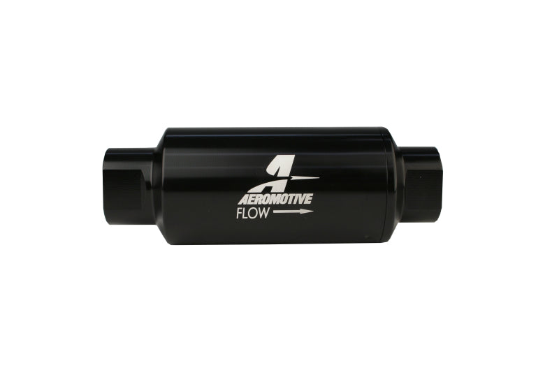Aeromotive In-Line Filter - AN-10 - Black - 100 Micron - Mo-Moto