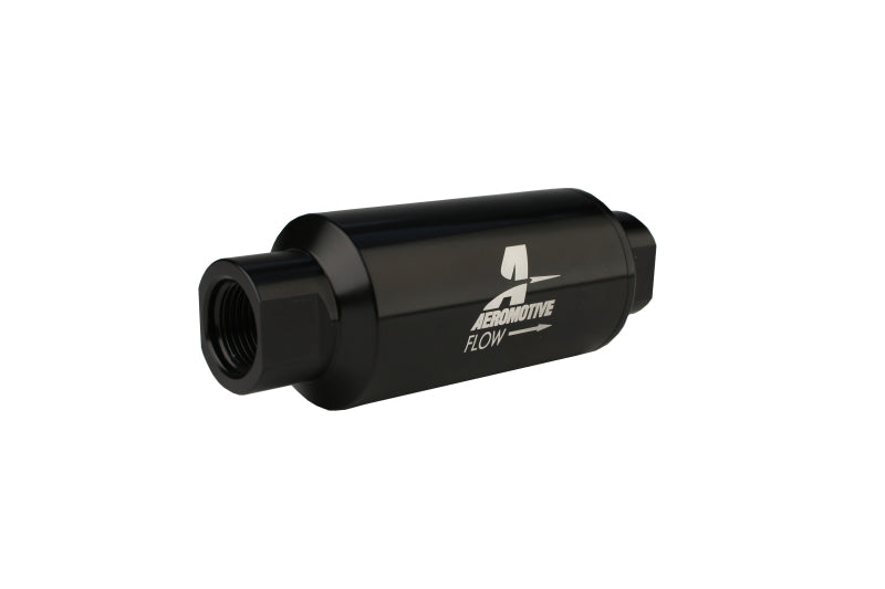 Aeromotive In-Line Filter - AN-10 - Black - 100 Micron - Mo-Moto