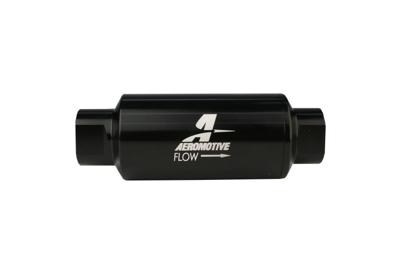 Aeromotive In-Line Filter - AN-10 - Black - 100 Micron - Mo-Moto