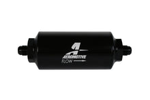 Load image into Gallery viewer, Aeromotive In-Line Filter - (AN-6 Male) 10 Micron Fabric Element Bright Dip Black Finish - Mo-Moto