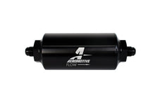 Load image into Gallery viewer, Aeromotive In-Line Filter - (AN-6 Male) 40 Micron Stainless Mesh Element Bright Dip Black Finish - Mo-Moto