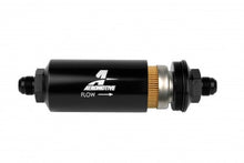 Load image into Gallery viewer, Aeromotive In-Line Filter - (AN -8 Male) 10 Micron Fabric Element Bright Dip Black Finish - Mo-Moto
