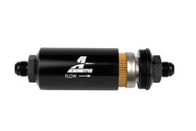 Load image into Gallery viewer, Aeromotive In-Line Filter - (AN -8 Male) 10 Micron Fabric Element Bright Dip Black Finish - Mo-Moto