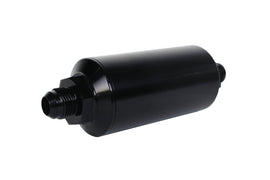 Aeromotive In-Line Filter - (AN -8 Male) 40 Micron Stainless Mesh Element Bright Dip Black Finish - Mo-Moto