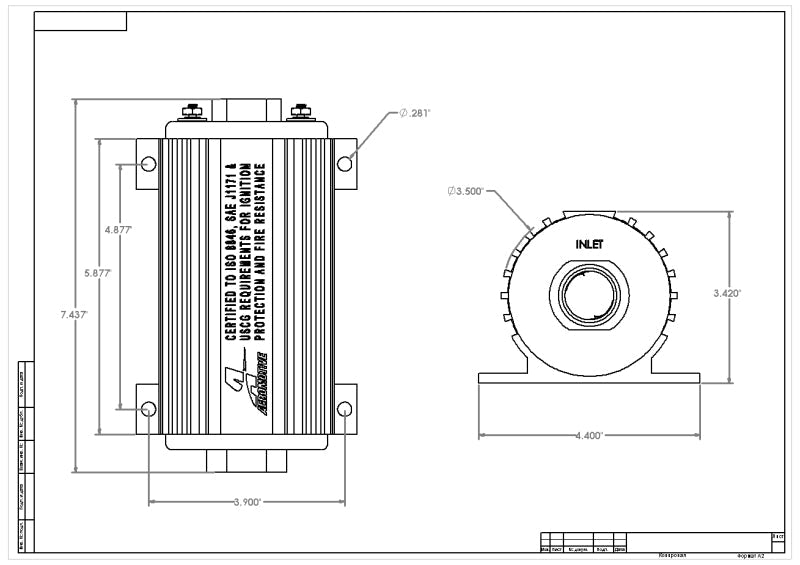 Aeromotive Marine 1000HP Fuel Pump - Mo-Moto