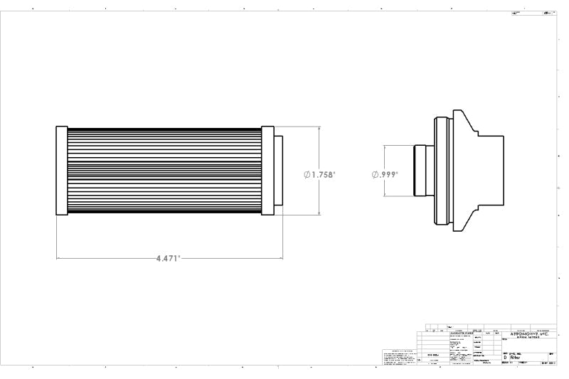 Aeromotive Marine AN-12 Fuel Filter - 100 Micron - SS Element - Mo-Moto