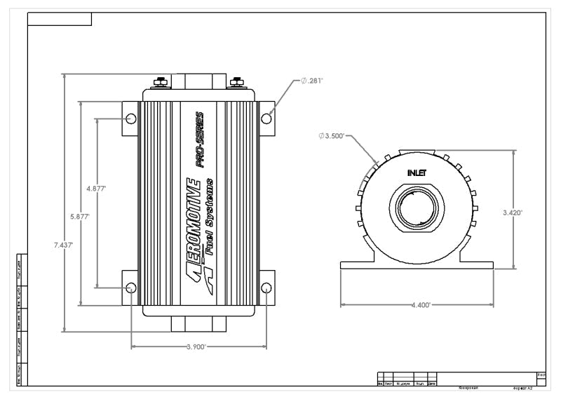 Aeromotive Pro-Series Fuel Pump - EFI or Carbureted Applications - Mo-Moto