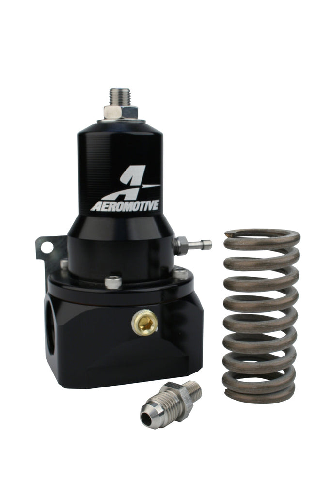 Aeromotive Regulator - 30-120 PSI - .313 Valve - 2x AN-10 Inlets / AN-10 Bypass - Mo-Moto