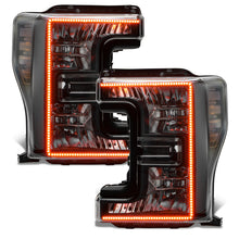 Load image into Gallery viewer, Oracle 17-19 Ford F-250 SD Dynamic Pre-Assembled Headlights - Halogen - Black Edition - SEE WARRANTY