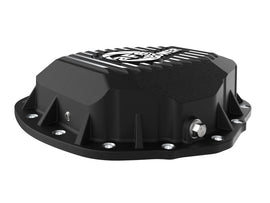 aFe 2020 Chevrolet Silverado 2500 HD Rear Differential Cover Black ; Pro Series w/ Machined Fins - Mo-Moto