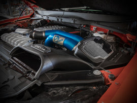 aFe 21-22 Ford F-150 Raptor V6-3.5L(tt) Momentum XP Cold Air Intake System Blue w/ Pro Dry S Filter - Mo-Moto