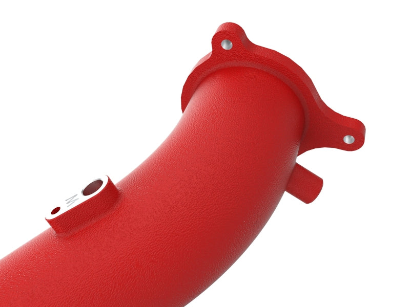 aFe BladeRunner Red 2-3/4in Aluminum Charge Pipe 2021 Toyota Supra GR (A90) I4-2.0L (t) B48 - Mo-Moto