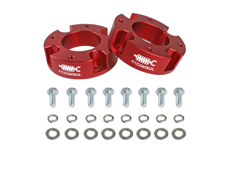 aFe CONTROL 1.875 IN Leveling Kit 22-23 Toyota Tundra - Red - Mo-Moto