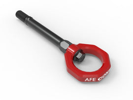 aFe CONTROL Front Tow Hook Red - Mo-Moto