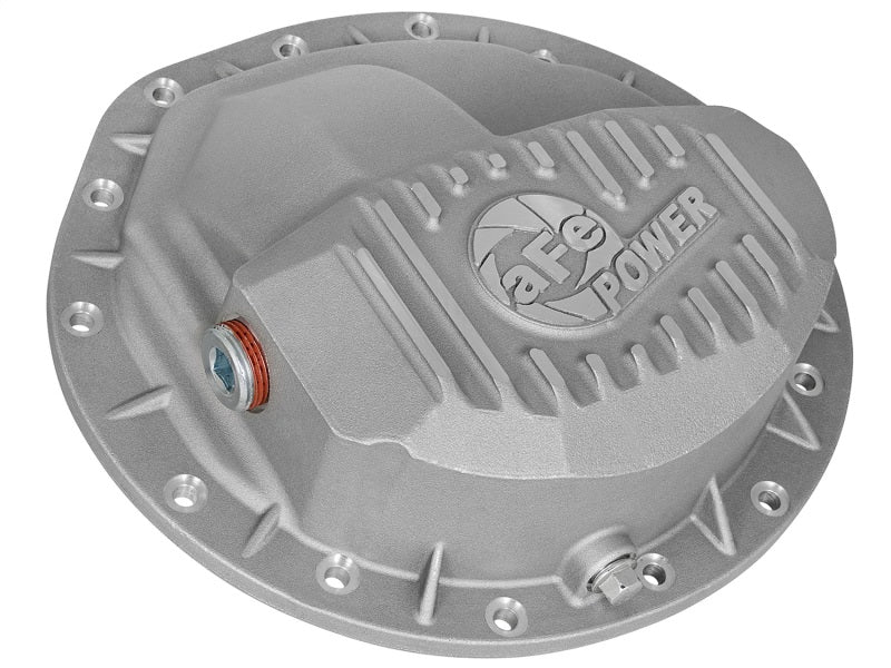 afe Front Differential Cover (Raw; Street Series); Dodge Diesel Trucks 03-12 L6-5.9/6.7L (td) - Mo-Moto