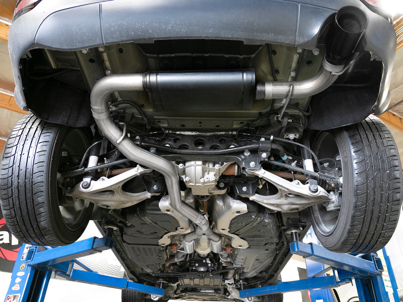 aFe Large Bore HD 3in 304 SS Cat-Back Exhaust w/ Black Tips 14-19 Jeep Grand Cherokee (WK2) V6-3.6L - Mo-Moto