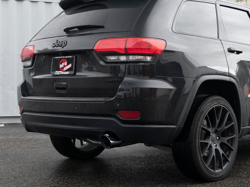 aFe Large Bore HD 3in 304 SS Cat-Back Exhaust w/ Black Tips 14-19 Jeep Grand Cherokee (WK2) V6-3.6L - Mo-Moto