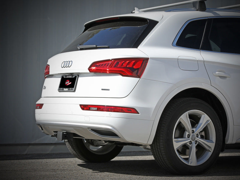 aFe MACH Force-Xp 17-21 Audi Q5 L4-2.0L (T) 3in to 2.5in Stainless Steel Cat-Back Exhaust System - Mo-Moto