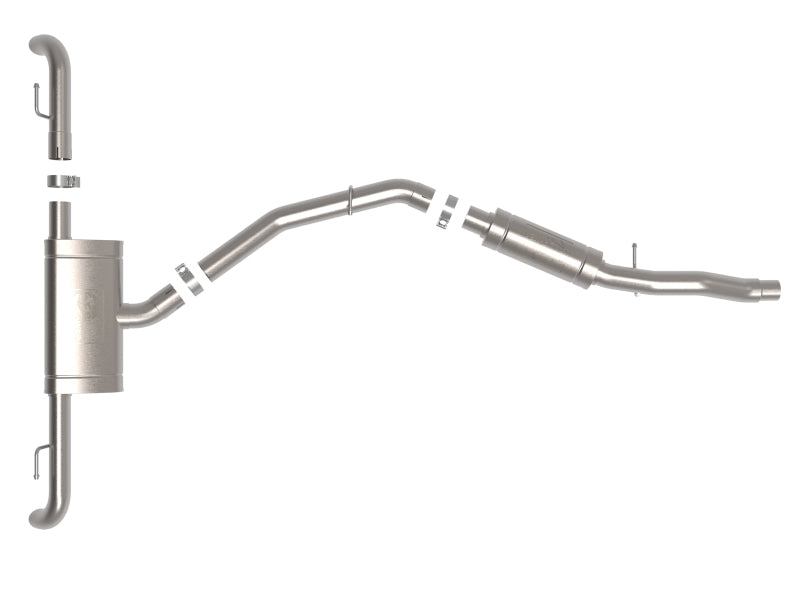 aFe MACH Force-Xp 17-21 Audi Q5 L4-2.0L (T) 3in to 2.5in Stainless Steel Cat-Back Exhaust System - Mo-Moto
