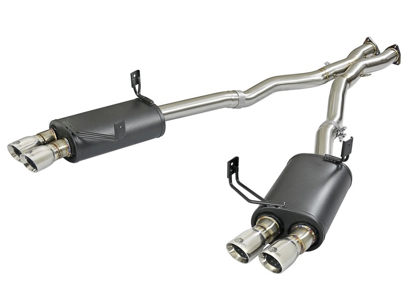 aFe MACH Force-Xp 2-1/2in 304 SS Cat-Back Exhaust w/Polished Tips 05-08 BMW Z4 M Coupe (E86) L6 3.2L - Mo-Moto