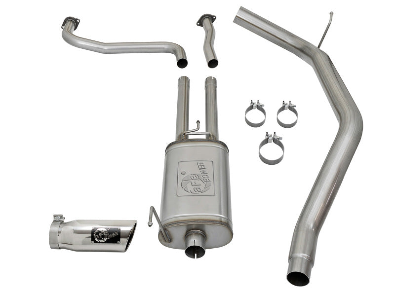 aFe MACH Force-Xp 2-1/2in Cat-Back Exhaust System w/ Polished Tip 16-17 Nissan Titan XD V8 5.6L - Mo-Moto