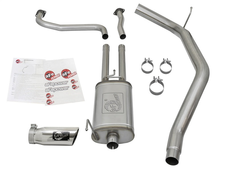 aFe MACH Force-Xp 2-1/2in Cat-Back Exhaust System w/ Polished Tip 16-17 Nissan Titan XD V8 5.6L - Mo-Moto