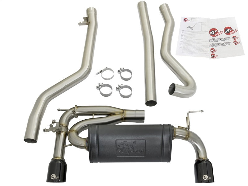 aFe MACHForce XP Exhausts Cat-Back SS 16-17 BMW 340i/iX 440i/iX (F3X) L6-3.0L (B58) w/Black Tips - Mo-Moto