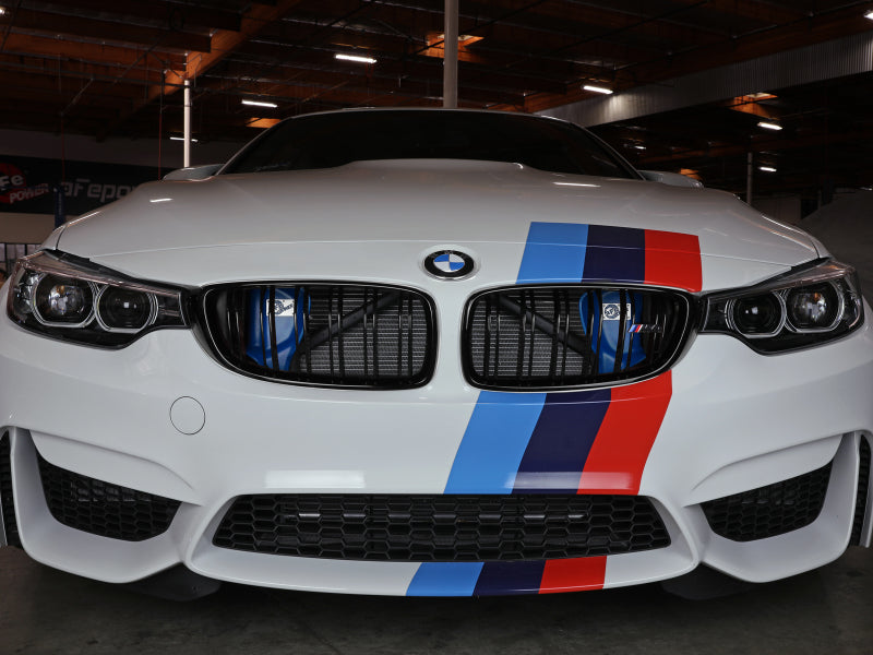 aFe Magnum FORCE Dynamic Air Scoop 15-18 BMW M3/15-20 M4 - Blue - Mo-Moto