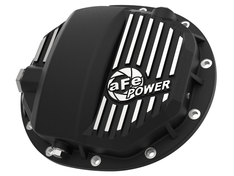 aFe Power Pro Series AAM 9.5/9.76 Rear Diff Cover Black w/Mach Fins 14-19 GM Silverado/Sierra 1500 - Mo-Moto