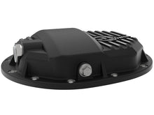 Load image into Gallery viewer, aFe Power Pro Series AAM 9.5/9.76 Rear Diff Cover Black w/Mach Fins 14-19 GM Silverado/Sierra 1500 - Mo-Moto