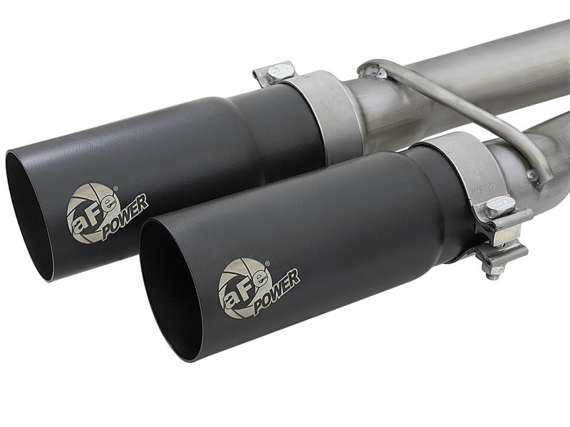 aFe POWER Rebel Series 2-1/2in 409 SS Cat Back Exhaust w/ Black Tips 16-17 Nissan Titan V8 5.6L - Mo-Moto