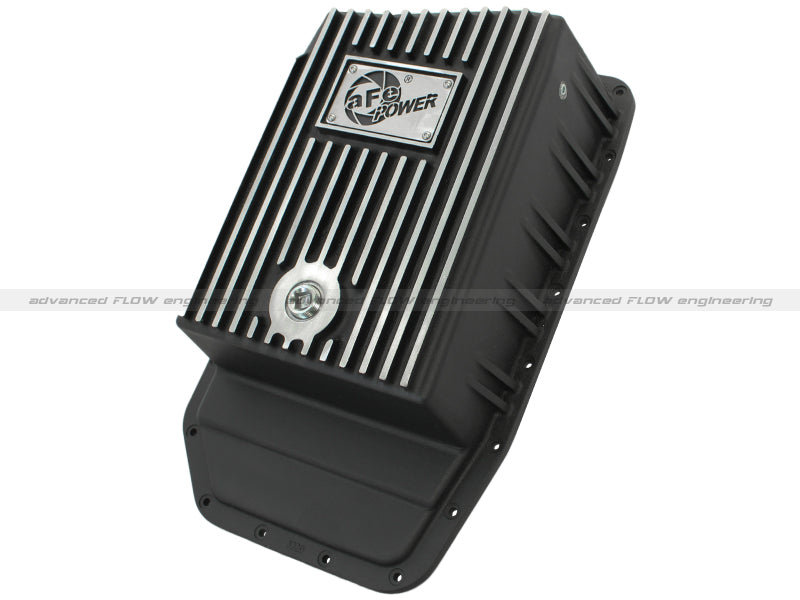 aFe Power Transmission Pan Black Machined 09-14 Ford 6R80 F-150 Trucks - Mo-Moto