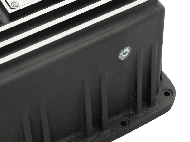 aFe Power Transmission Pan Black Machined 09-14 Ford 6R80 F-150 Trucks - Mo-Moto