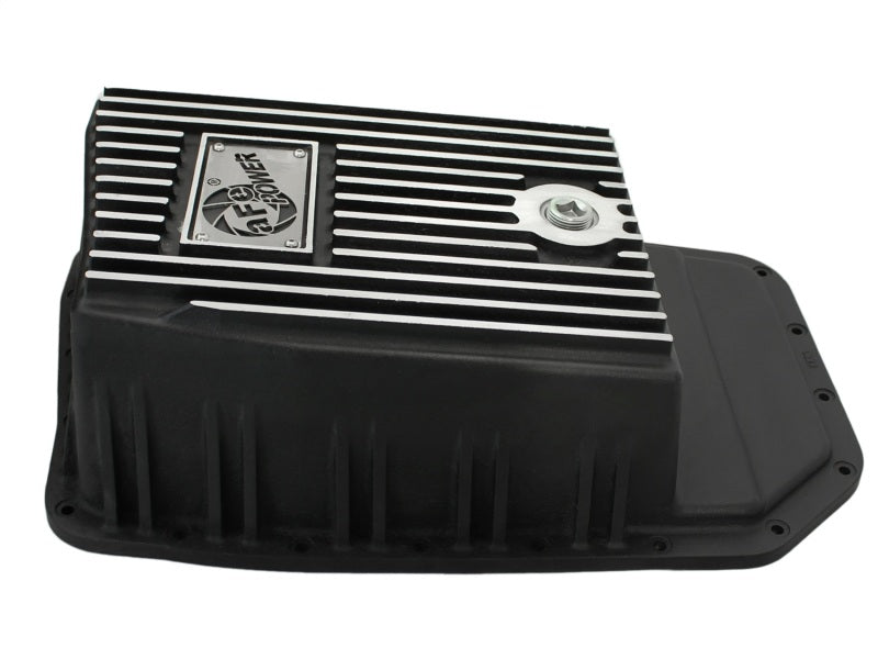 aFe Power Transmission Pan Black Machined 09-14 Ford 6R80 F-150 Trucks - Mo-Moto