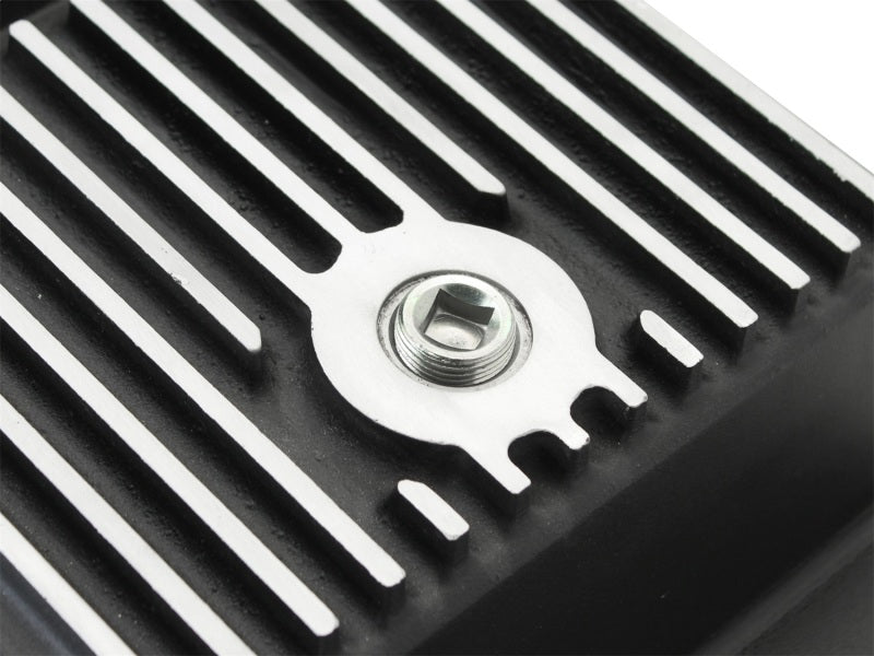 aFe Power Transmission Pan Black Machined 09-14 Ford 6R80 F-150 Trucks - Mo-Moto