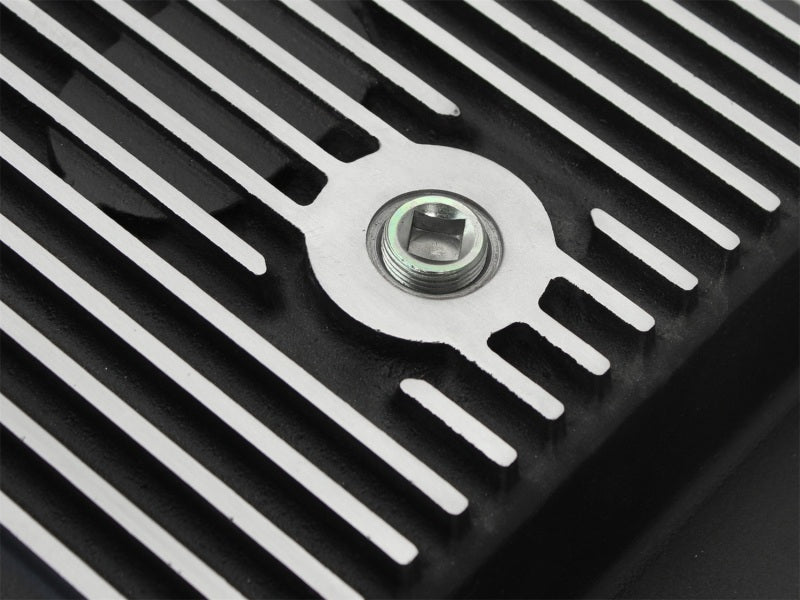 aFe Power Transmission Pan Black Machined 11-14 Ford 6R140 Trucks V8 6.7L (td) - Mo-Moto