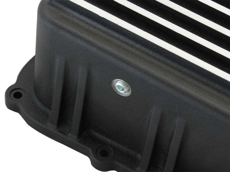 aFe Power Transmission Pan Black Machined 11-14 Ford 6R140 Trucks V8 6.7L (td) - Mo-Moto