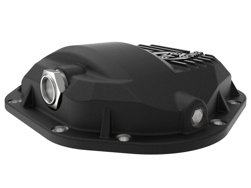 aFe Pro Series Dana 60 Front Differential Cover Black w/ Machined Fins 17-20 Ford Trucks (Dana 60) - Mo-Moto