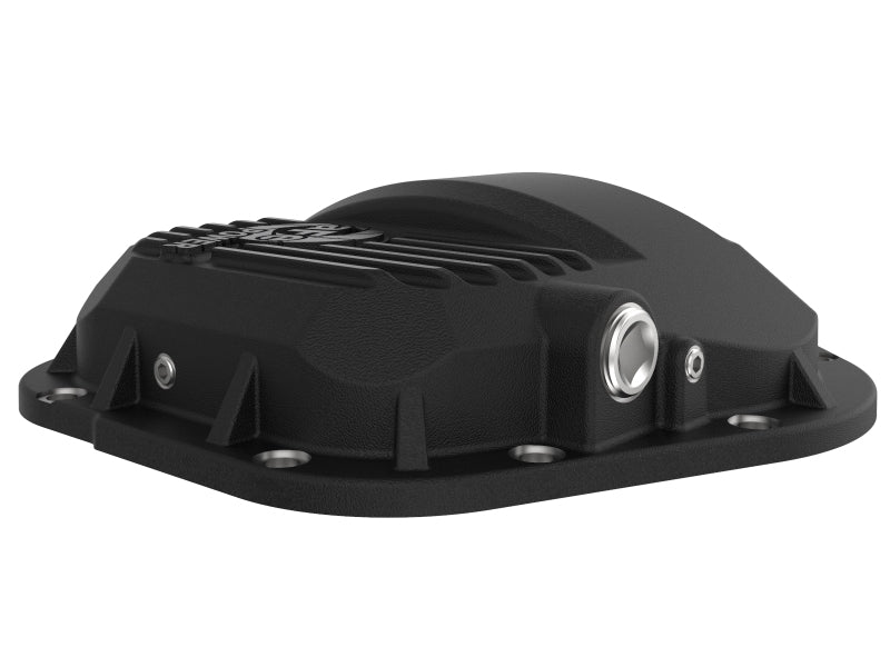 aFe Pro Series Dana 60 Front Differential Cover Black w/ Machined Fins 17-20 Ford Trucks (Dana 60) - Mo-Moto