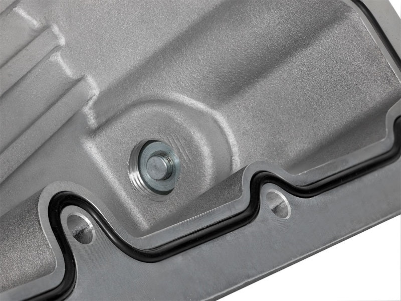 AFE Pro Series Engine Oil Pan Black w/Machined Fins; 11-16 Ford Powerstroke V8-6.7L (td) - Mo-Moto