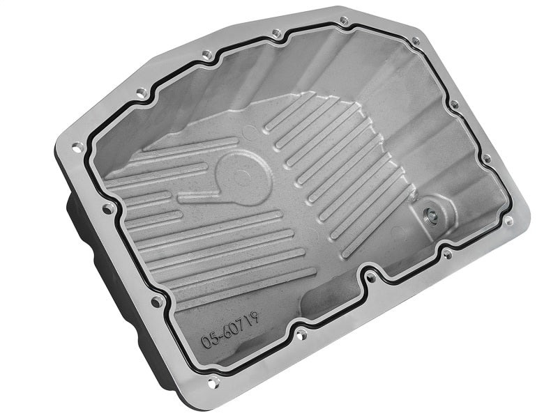 AFE Pro Series Engine Oil Pan Black w/Machined Fins; 11-16 Ford Powerstroke V8-6.7L (td) - Mo-Moto