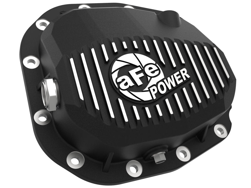 aFe Pro Series Rear Differential Cover Black w/ Fins 15-19 Ford F-150 (w/ Super 8.8 Rear Axles) - Mo-Moto