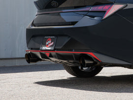 aFe Takeda Hyundai Elantra N 22-23 L4-2.0L (t) 3in 304 SS Cat-Back Exhaust w/ Black Tips - Mo-Moto