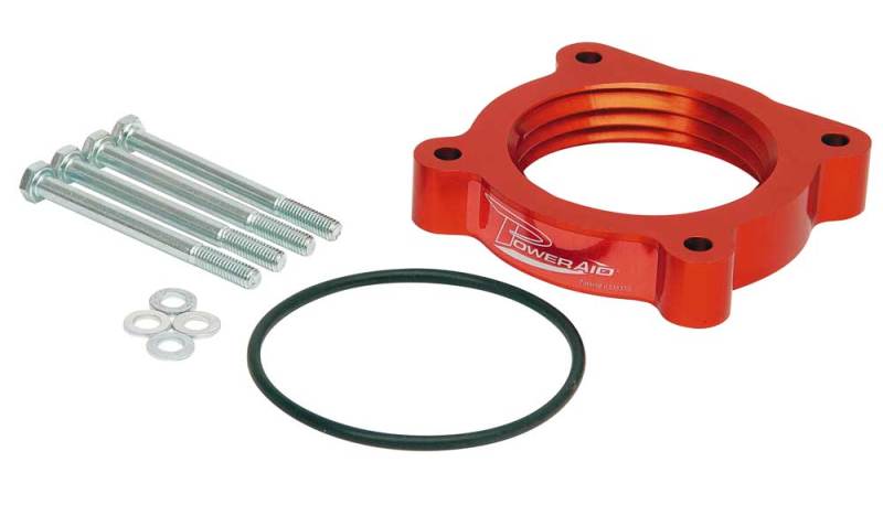 Airaid 04-13 Nissan Titan / Armada 5.6L 04-10 Infiniti QX-56 5.6L PowerAid TB Spacer- Black - Mo-Moto