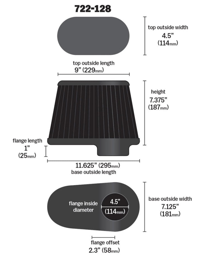 Airaid Dodge 5.9/6.7L DSL / Ford 6.0L DSL Kit Replacement Air Filter - Mo-Moto